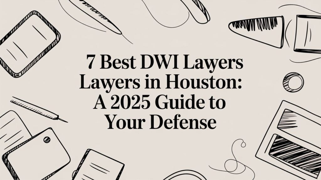7 Best DWI Lawyers in Houston: A 2025 guide to your defense, featuring legal resources and advice for DWI license suspension.
