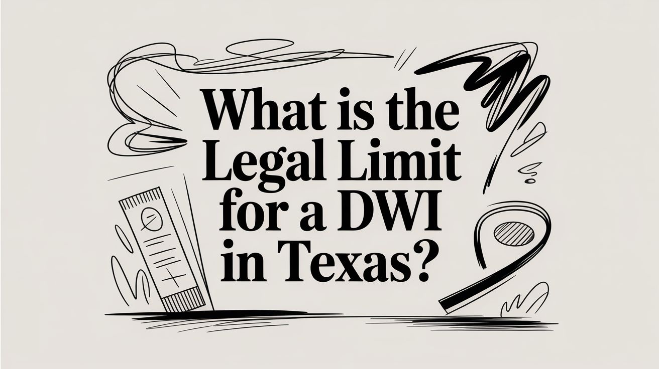 Texas DWI Limit: Bryan Fagan Law Explains Your Rights