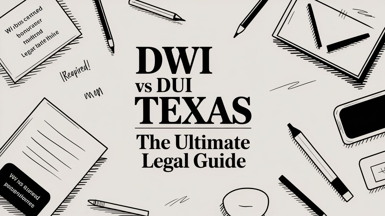Texas DWI vs DUI: Legal Guide & Defense Strategies (2025)