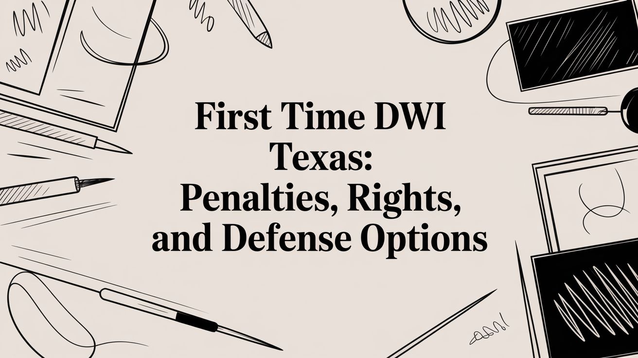 Texas First-Time DWI Guide: Your Rights & Defense (2025)