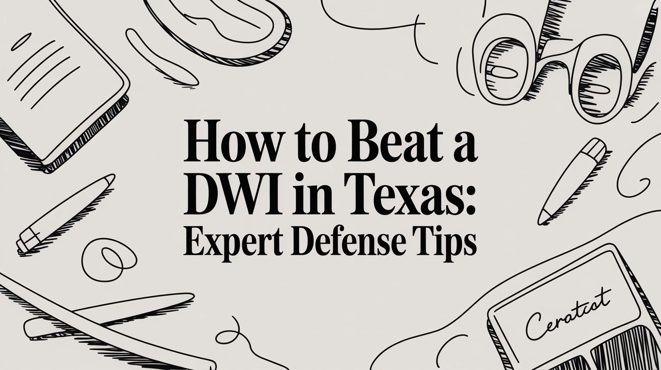 How to Beat a DWI in Texas: Strategic Defense Guide [2025]