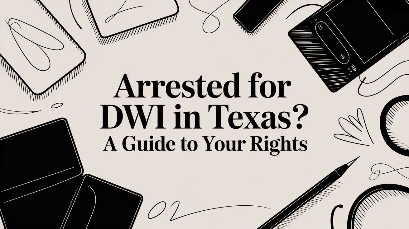 Arrested for DWI in Texas? A Guide to Your Rights and Your Defense