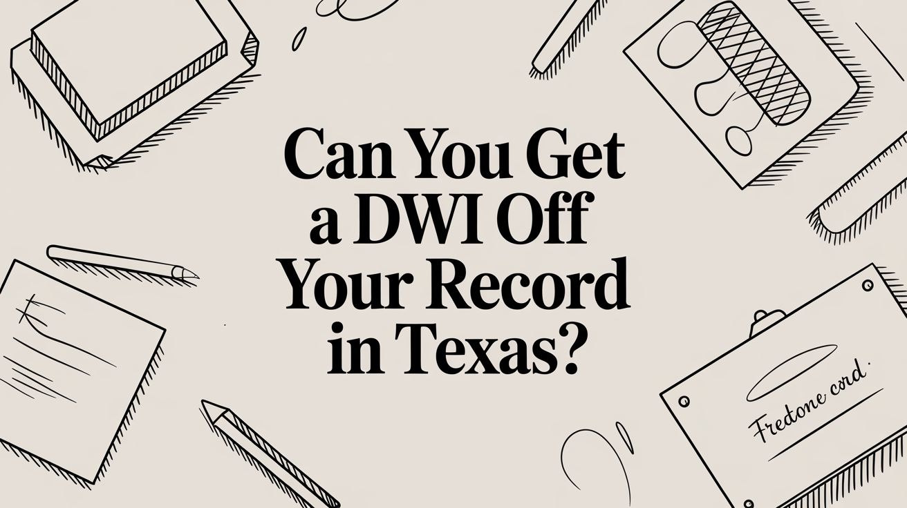 Can You Get a DWI Off Your Record in Texas?